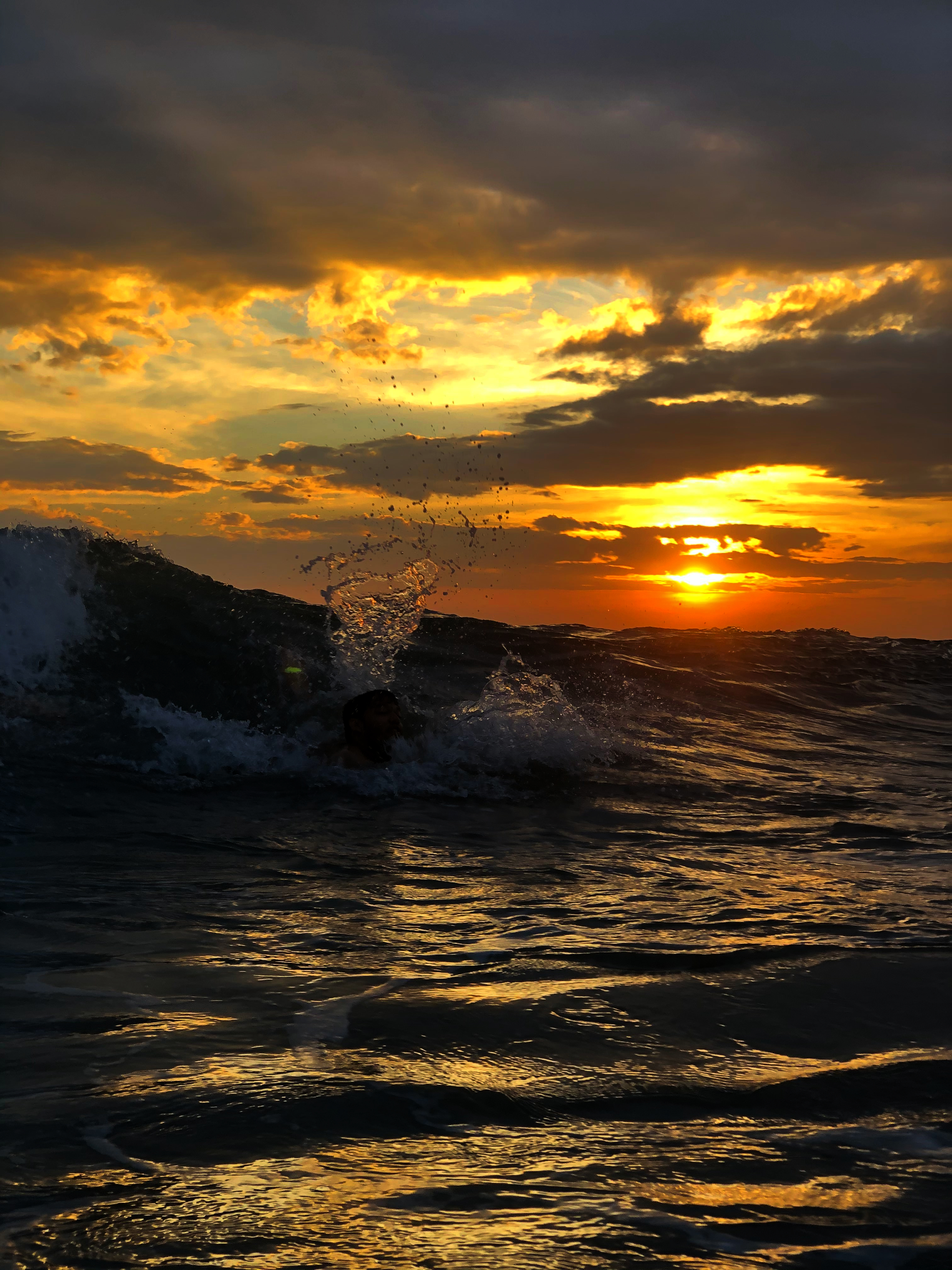 Sunset at Odayam Beach, Varkala